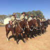 Preparation and practice in Barcaldine before the ride.